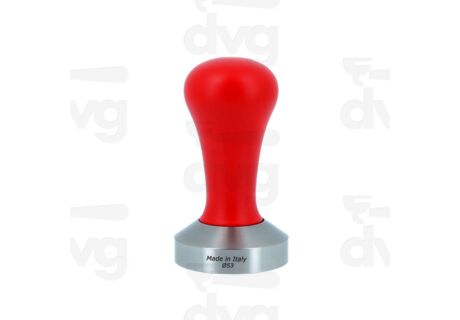 Темпер с красной ручкой Диаметр 53 MM (плоское дно) в интернет-магазине Coffee Proffee