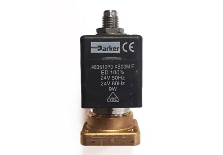 Соленоїдний клапан трьохходовий LUCIFER  24V AC (змінний струм) 50/60HZ  10BAR (В зборі) в інтернет-магазині Coffee Proffee