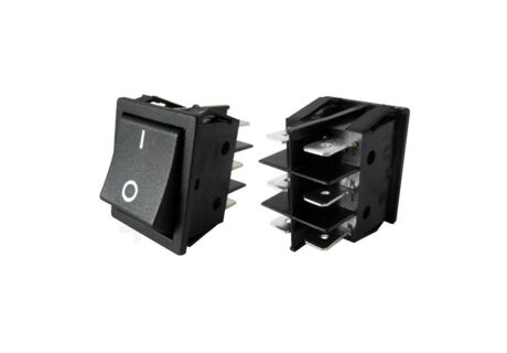 Кнопка вимикача біполярна чорна 16A 250В 30X22MM  ASTORIA/WEGA оригінал в интернет-магазине Coffee Proffee