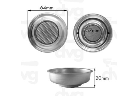 Сито на одну порцію LELIT 7GR H.20MM D.64MM  в интернет-магазине Coffee Proffee