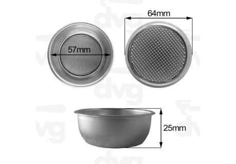 Сито на дві порції  LELIT 14GR H.25MM D.64MM    в інтернет-магазині Coffee Proffee